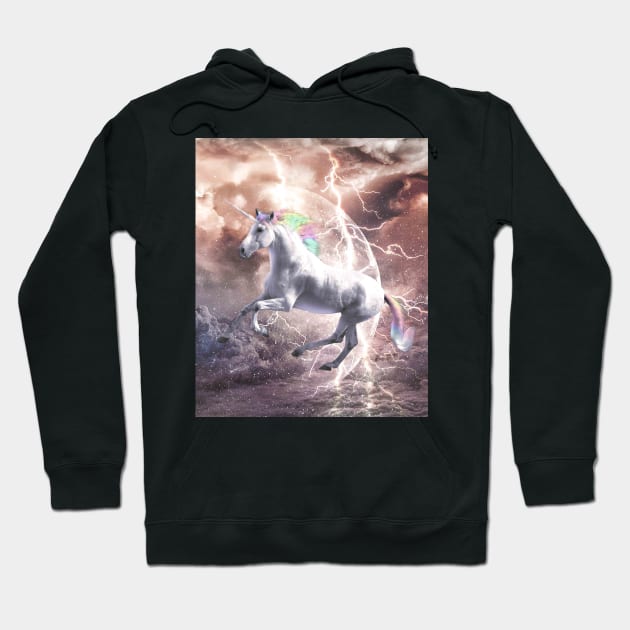 Epic Lightning Unicorn Hoodie by Random Galaxy